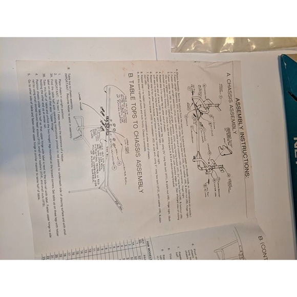 Vintage Sportcraft 4 Player Table Tennis Set The Professional Line Model 19073 - Picture 11 of 12